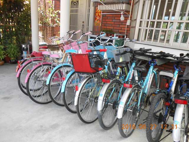 民宿供住宿游客骑用脚踏车