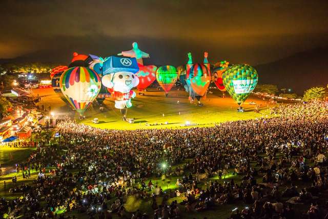 2018台灣國際熱氣球嘉年華 開幕光雕音樂會