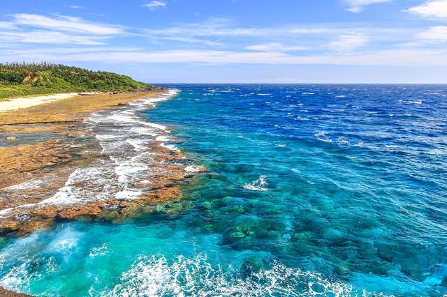 綠島碧藍的海水