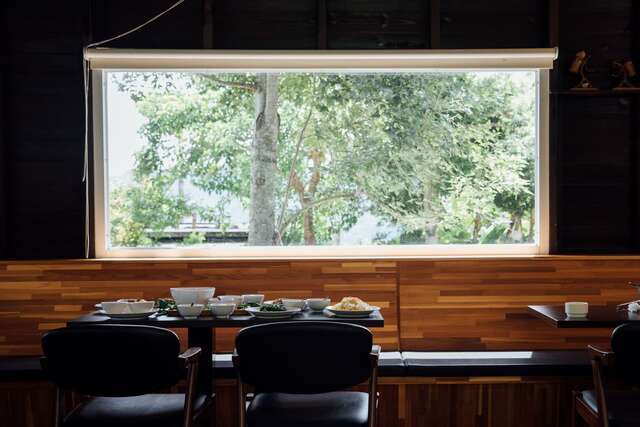 吃飯還能同時欣賞窗外的綠景-臺東縣政府（慢食計畫）提供