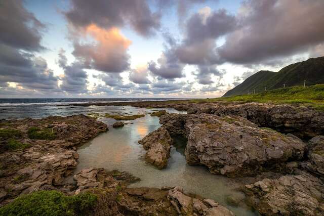 野银冷泉黄昏景致