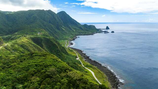 俯瞰兰屿海岸线