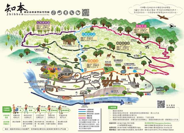 知本國家森林遊樂區導覽圖-中文