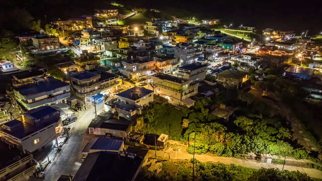 鳥瞰野銀舊部落-夜景