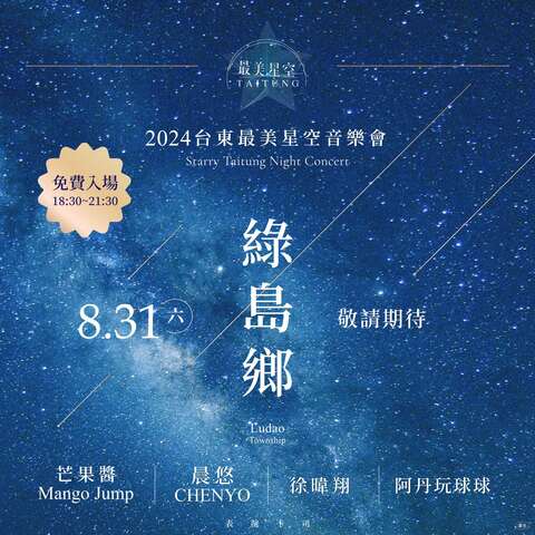 綠島場次_圖片取自台東最美星空FB