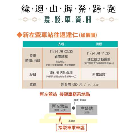 接駁車資訊_圖片取自縫迴山海 - 阿塱壹遇見達仁