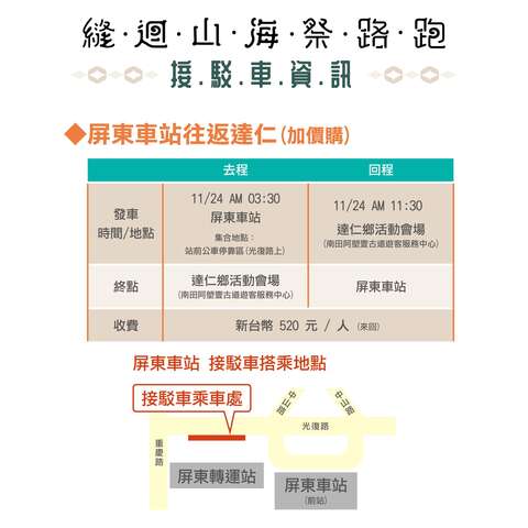 接駁車資訊_圖片取自縫迴山海 - 阿塱壹遇見達仁
