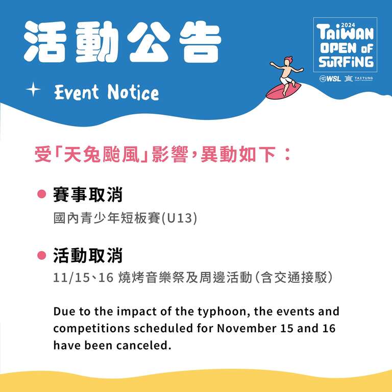 图片取自台湾国际冲浪公开赛 Taiwan Open of Surfing