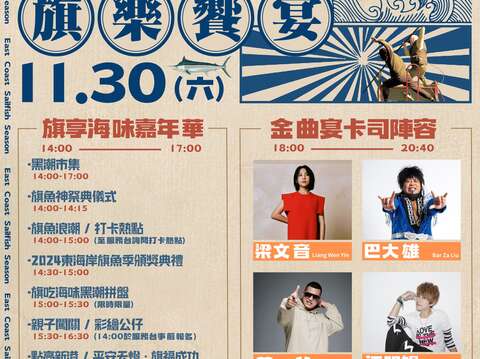 活動內容與出演卡司_圖片取自台東縣新港區漁會