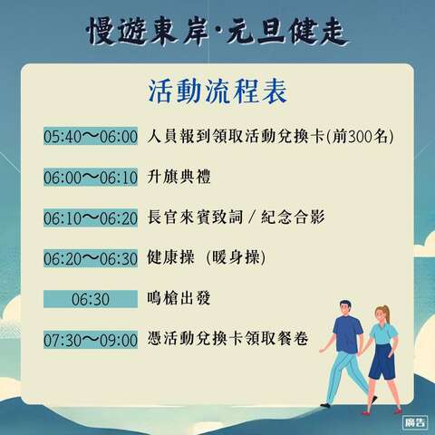 活動流程_圖片取自臺東縣成功鎮公所