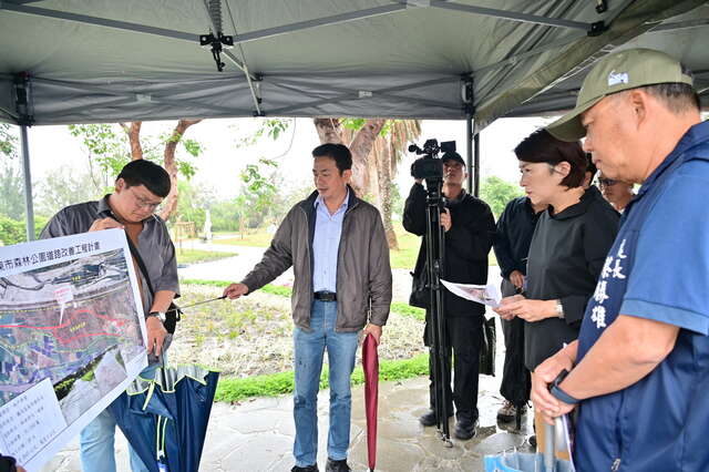 臺東縣森林公園景觀改造工程已進入最後階段，整體工程進度達約95%，預計在3月底完工。_圖片取自臺東縣政府縣政新聞