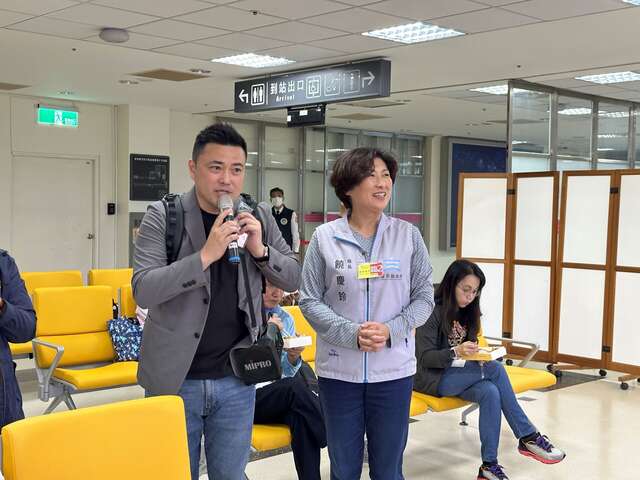 縣長饒慶鈴表示此次包機促進國際旅遊交流，積極推動觀光國際化願景。_圖片取自臺東縣政新聞