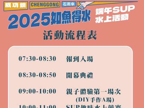 活動流程表_圖片取自Free Fly成功任我行 FB