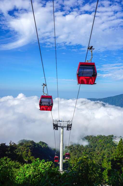 搭乘雲頂纜車遠眺山景_臺東縣政府照片提供