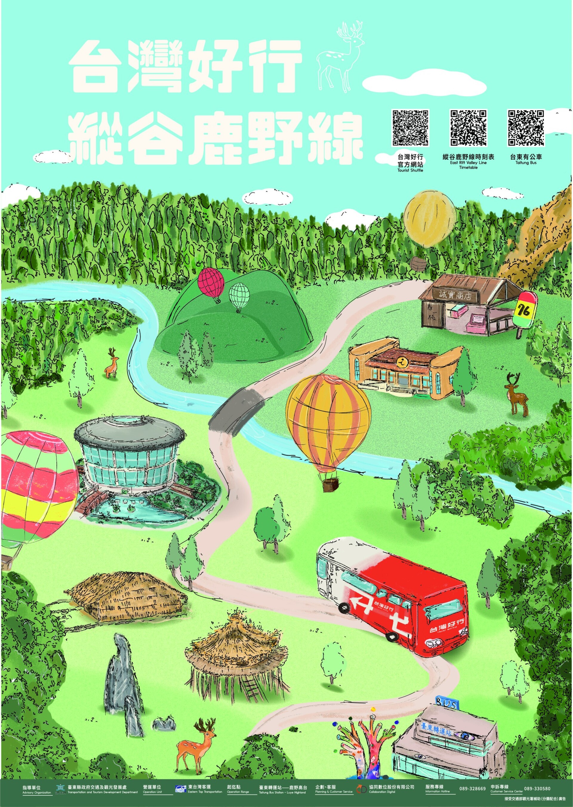 台灣好行縱谷鹿野線_圖片取自臺東縣政府縣政新聞