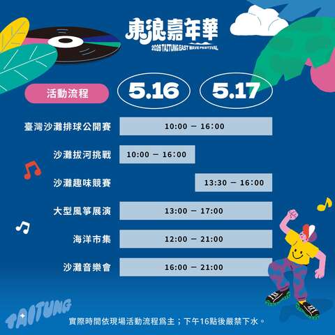 活动流程_图片取自东浪嘉年华 FB