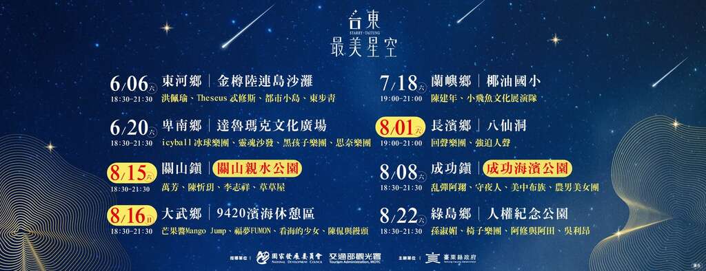 活动场次_图片取自台东最美星空FB