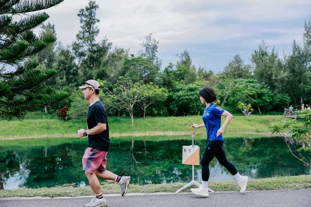 湖畔步道奔跑打卡_圖片來源台東縣政府縣政新聞